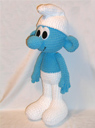 Large Smurf Doll Amigurumi Toy