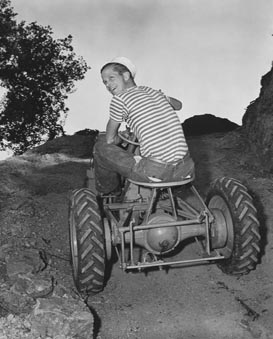 Dan Duryea on His Tractor (1947)