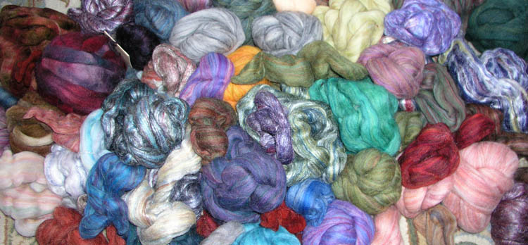 Varigated Merino Wool Roving