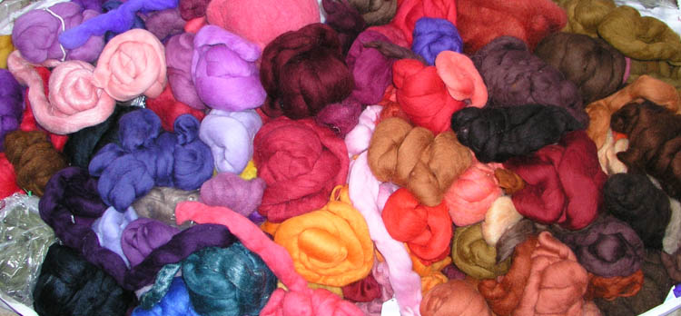 Merino Wool Roving Colors