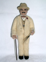 Hercule Poirot Needle-Felted Doll