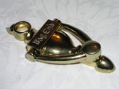 Engraved 'Bag End' Brass Doorknocker