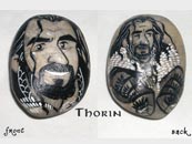 Custom Painted Rock Paperweight Thorin Oakenshield