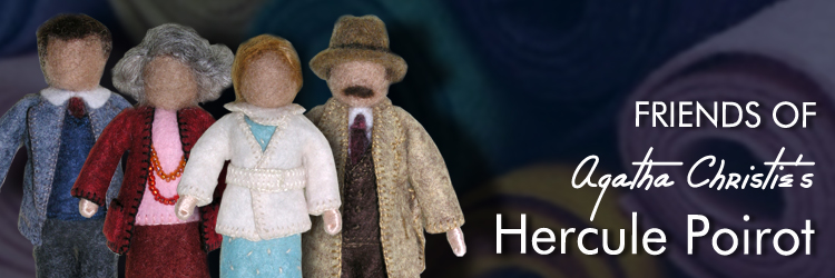 Friends of Agatha Christie's Hercule Poirot Minikin Character Dolls