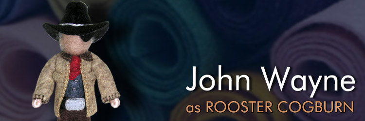 John Wayne Minikin Character Doll as Rooster Cogburn in True Grit