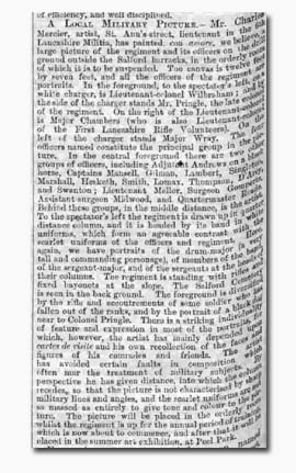 Clipping in 'Manchester Courier' 18 Apr 1864