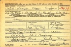 WWII Draft Registration Card 1
