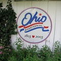 O - Ohio Sign on Garage